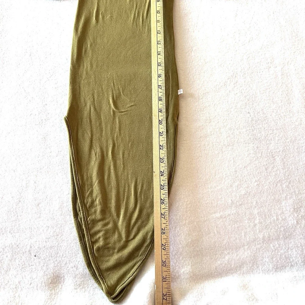 Posh Peanut NB Sleeping‎ Gown Army Green Viscose Bamboo Pajama Military Cozy